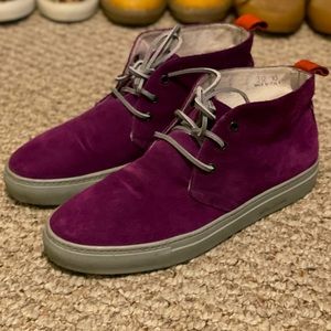 Del Toro Purple Suede Chukka Sz 10